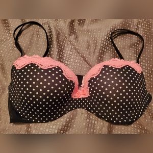 Victoria secret bra, demi bust, polka dot bra, vintage looking bra, size 36C, VS